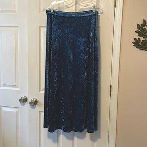 SALE! HYFVE Blue velvet skirt US SZ L